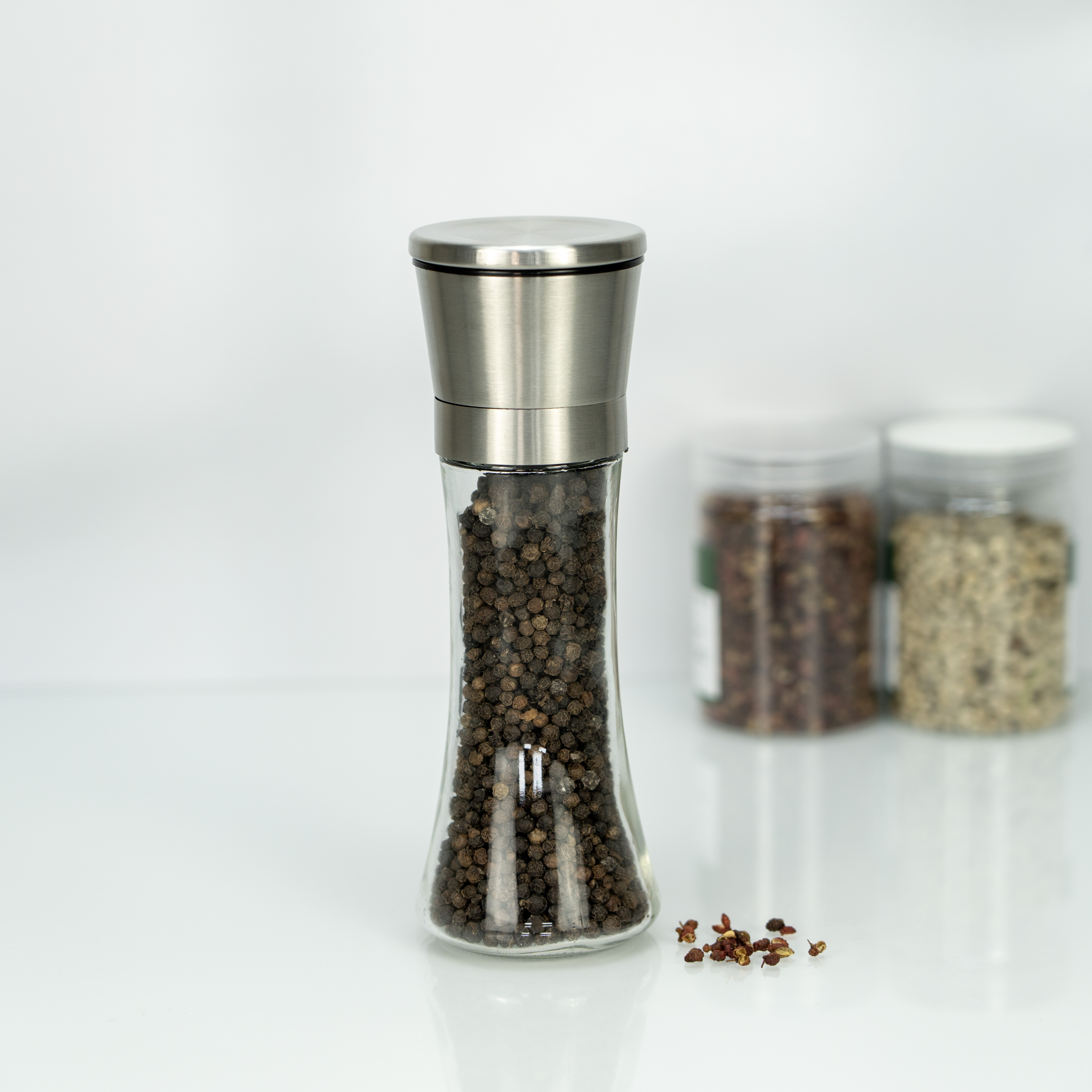 Manuelle Kaffeemühle aus Edelstahl mit Keramikkern