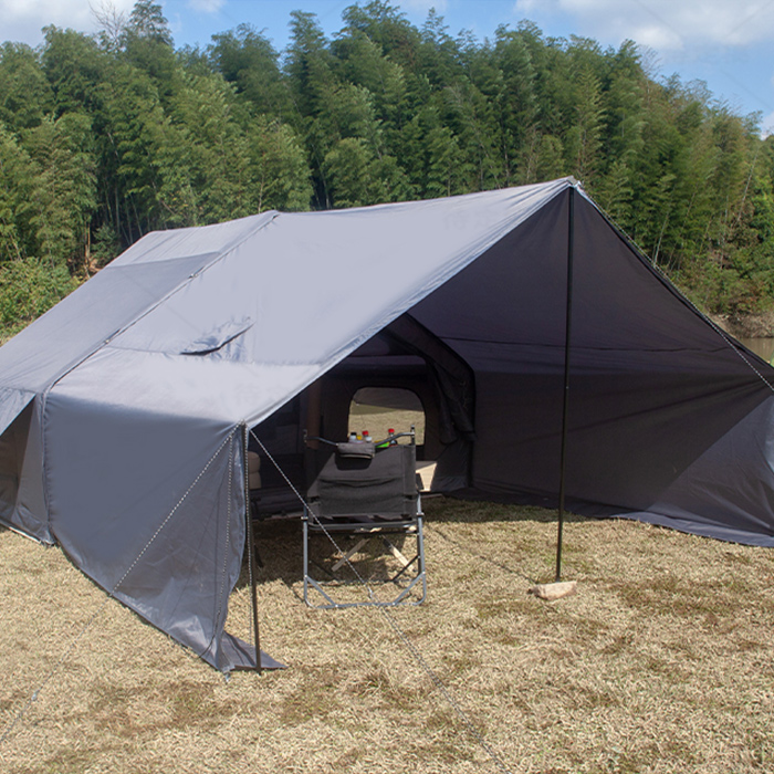 Luxuriöses, wasserdichtes, aufblasbares großes Familienzelt zum Angeln, Camping und Wandern