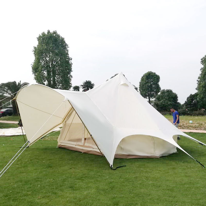 Wasserdichtes 4-Jahreszeiten-Luxus-Outdoor-Camping- und Glamping-Jurtenzelt
