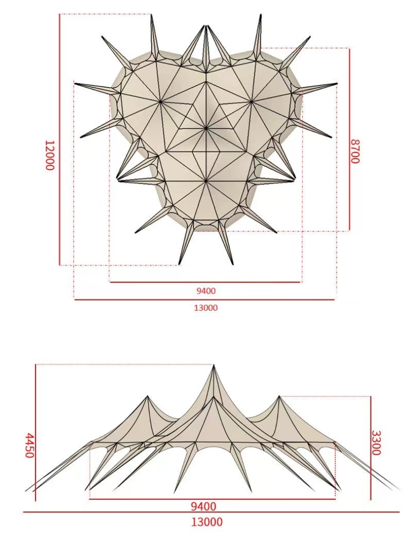4 Peak Site Lotus Sonnenschutz-Tarpzelt