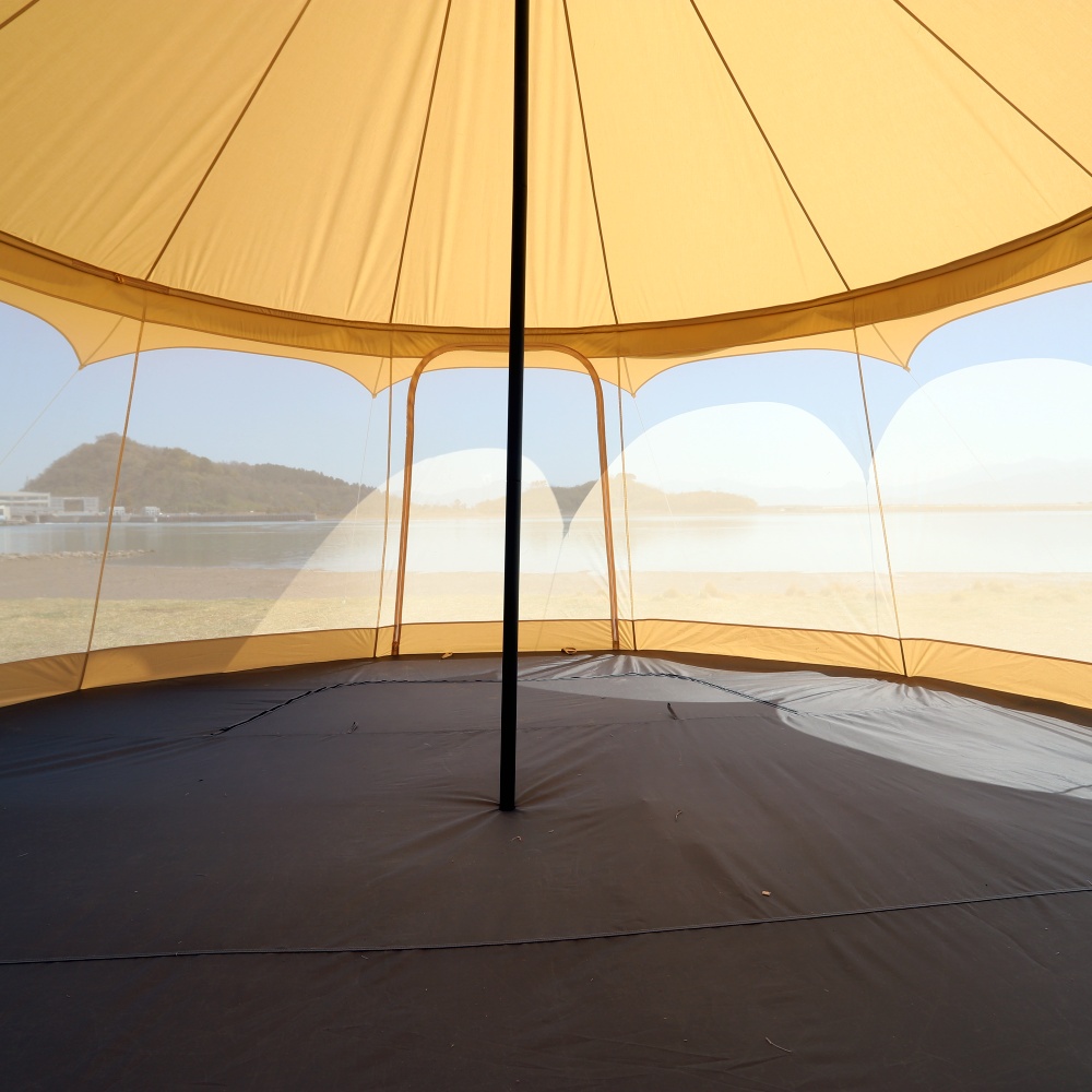Kopie-Wasserdichtes 4-Jahreszeiten-Luxus-Outdoor-Camping- und Glamping-Jurtenzelt
