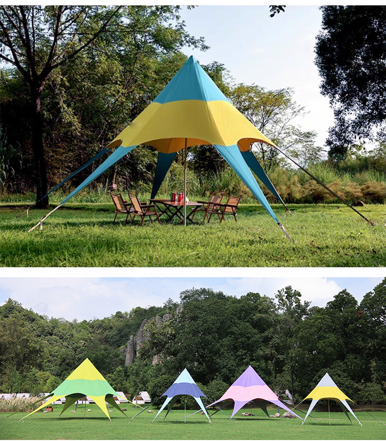 Sonnenschirm Segel Bunte Custom Star Camping Shades Zelt