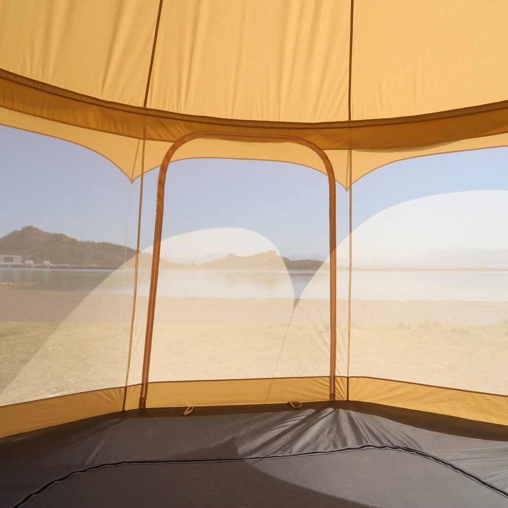 Kopie-Wasserdichtes 4-Jahreszeiten-Luxus-Outdoor-Camping- und Glamping-Jurtenzelt