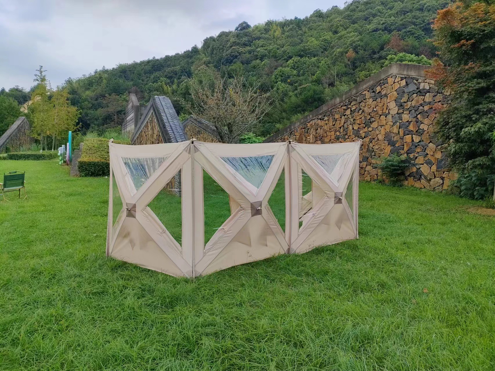 Outdoor Camping Shelter Winddichtes wasserdichtes Windschutzscheibenzelt