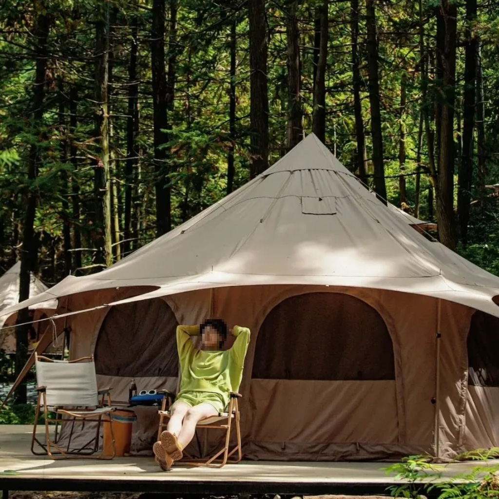 Doppellagiges Glamping-Jurtenzelt