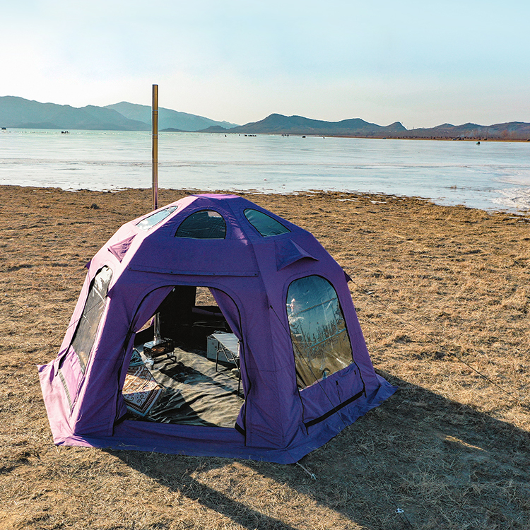 Luxuriöses Glamping-Zelt Wasserdichtes Kugelkuppel-Campingzelt