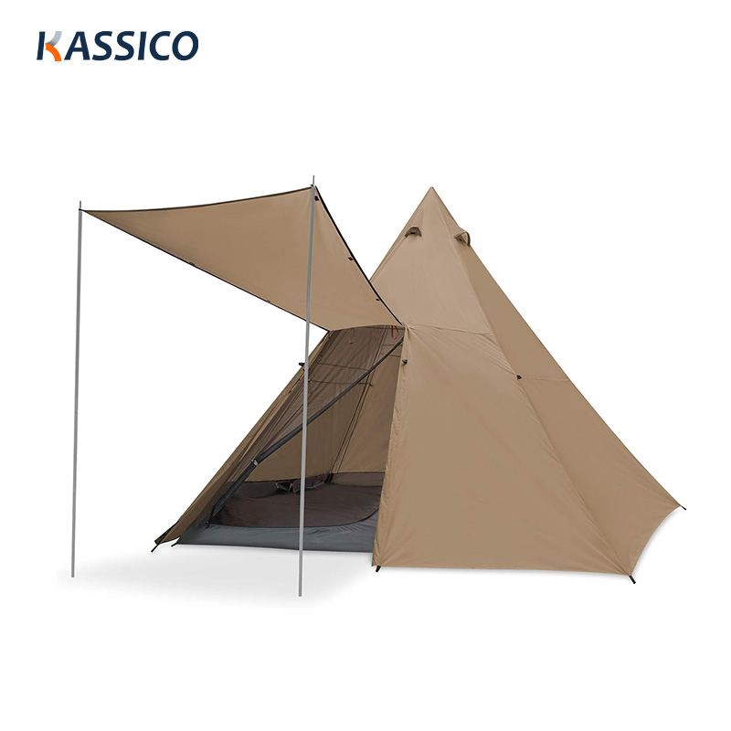 Outdoor-Camping-Pyramiden-Tipi-Zelte mit Unterstand