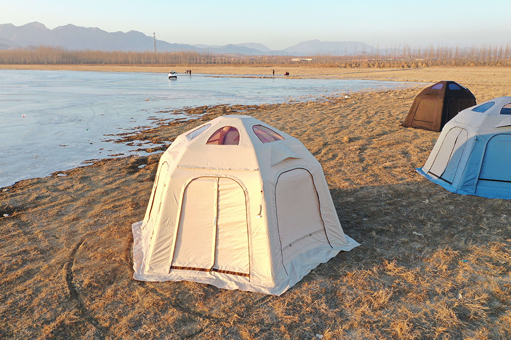 Luxuriöses Glamping-Zelt Wasserdichtes Kugelkuppel-Campingzelt