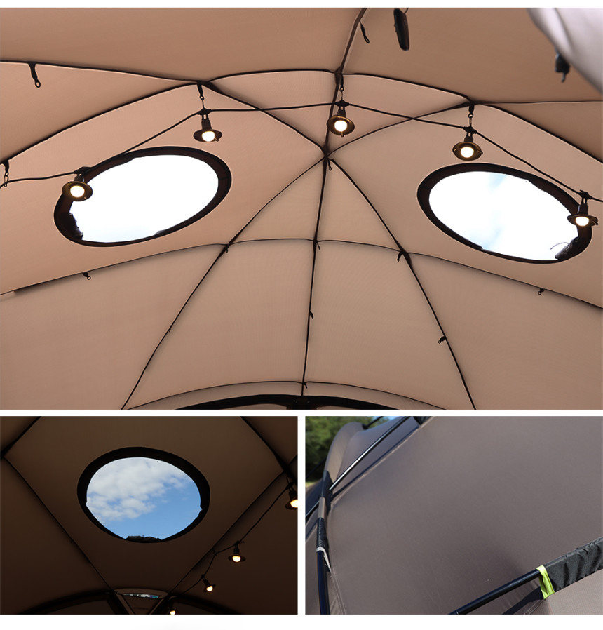 Hemisphere Kuppelzelt für Outdoor-Camping, Events und Festivals