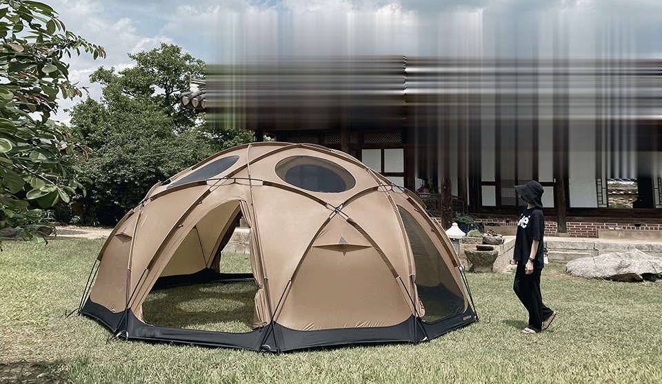 Hemisphere Kuppelzelt für Outdoor-Camping, Events und Festivals