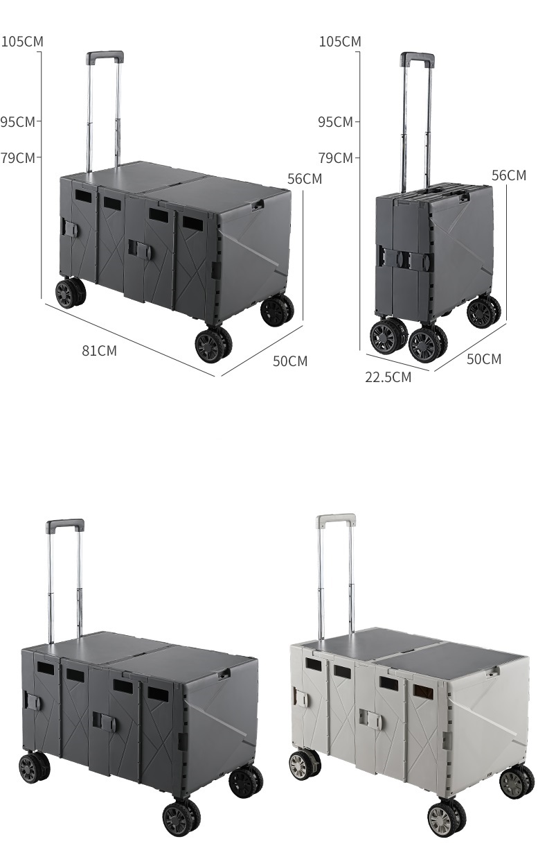 Faltbare Trolleys mit großer Kapazität