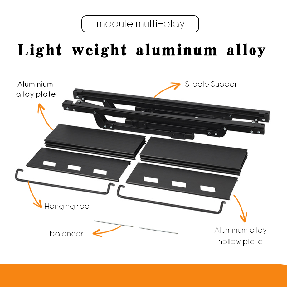 Multi-Kombinations-IGT-Tisch aus Aluminium für Camping und Grillpicknicks