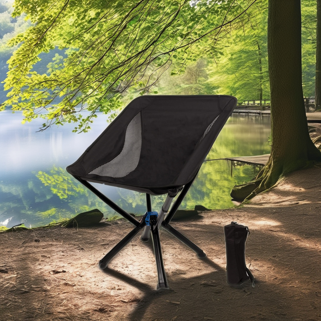 Tragbarer Campingstuhl aus Aluminium mit Schnellmontage für den Außenbereich