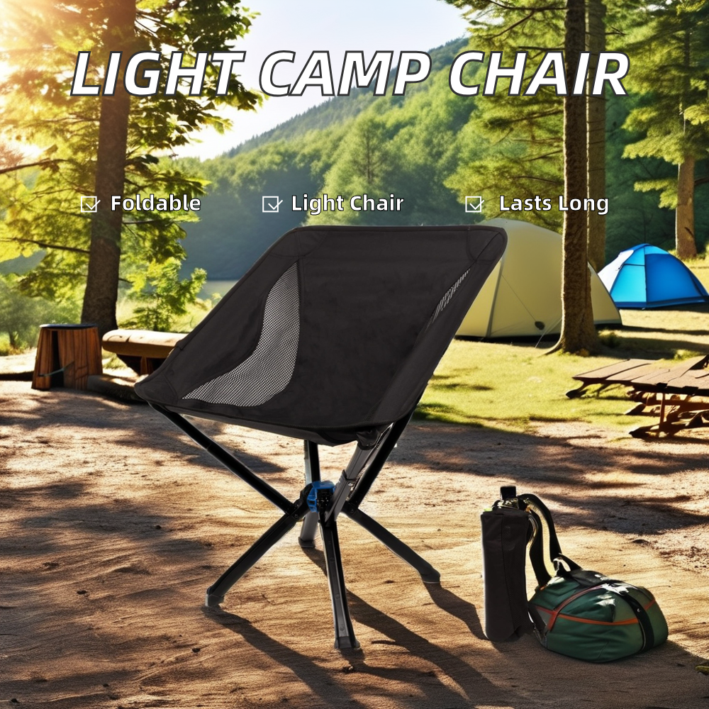 Tragbarer Campingstuhl aus Aluminium mit Schnellmontage für den Außenbereich