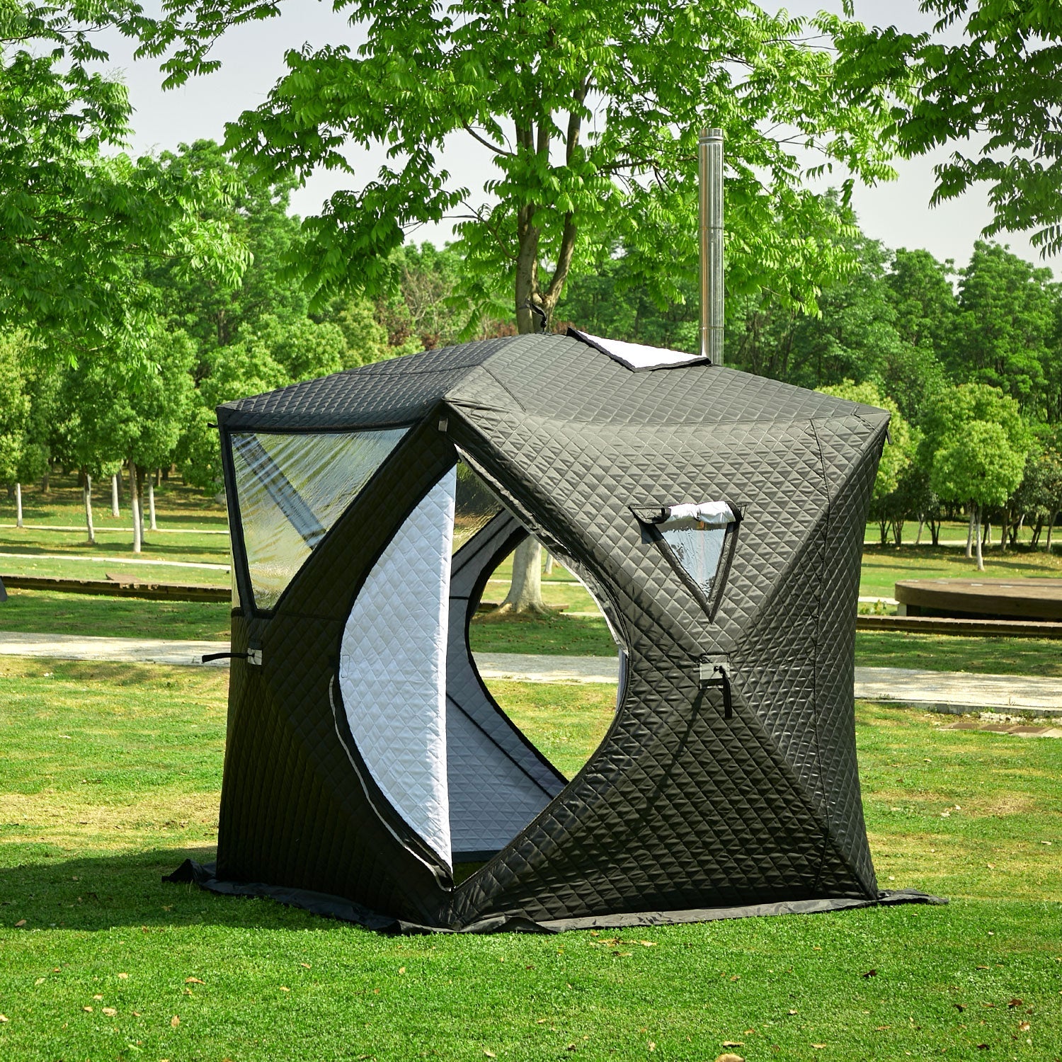 Doppellagiges Sauna-Popup-Zelt aus Oxford-Gewebe