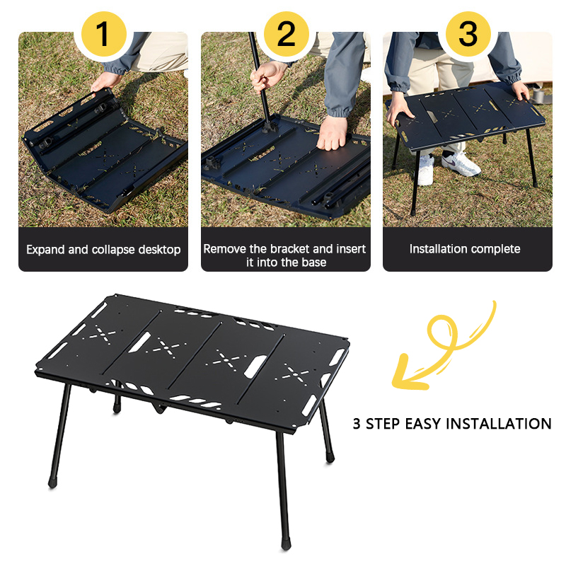 Aluminium Faltbarer Outdoor IGT Tisch Ultraleichte Legierung
