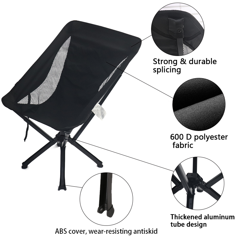 Einfach aufzubauender, leichter Moon Chair für Camping