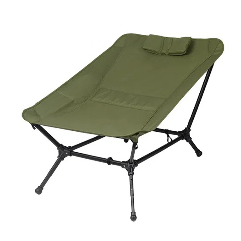 Tragbarer, zusammenklappbarer Camping-Mondstuhl aus Aluminiumlegierung