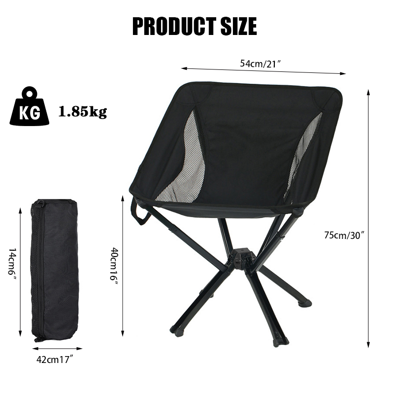 Einfach aufzubauender, leichter Moon Chair für Camping