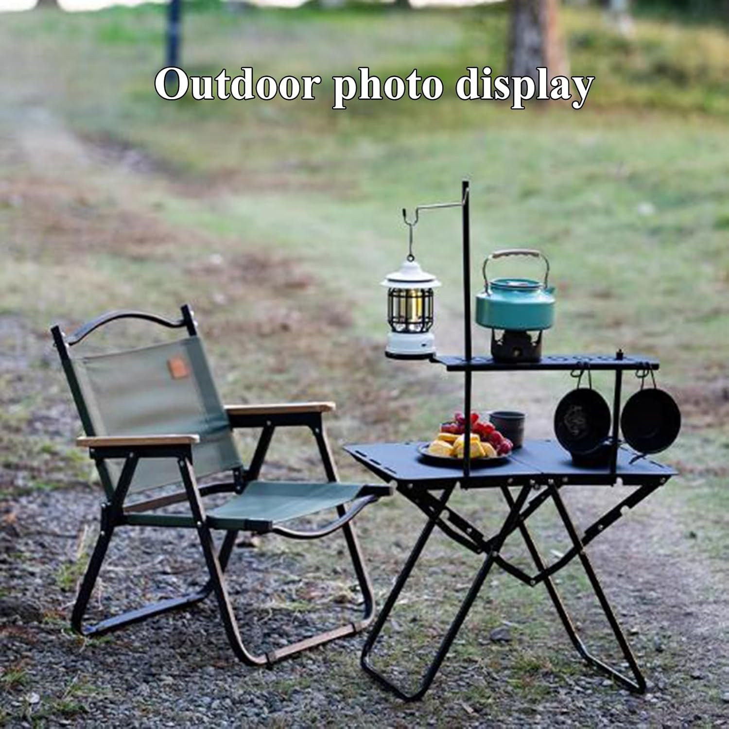 Tragbarer Outdoor-Camping-Picknicktisch aus Aluminiumlegierung