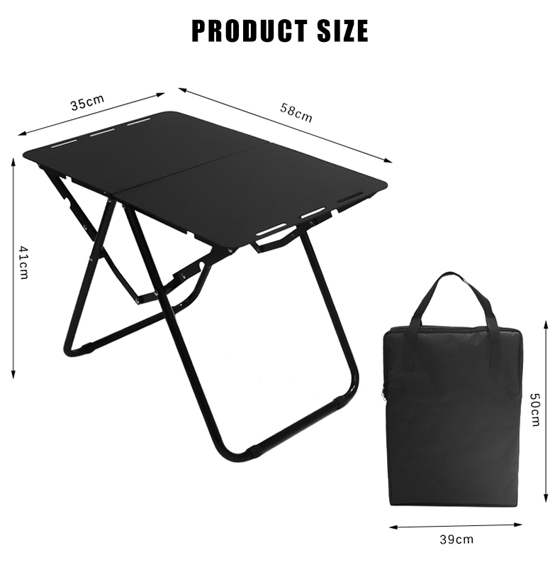 Tragbarer Outdoor-Camping-Picknicktisch aus Aluminiumlegierung
