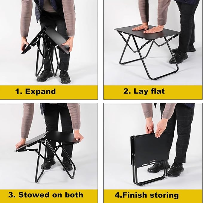 Tragbarer Outdoor-Camping-Picknicktisch aus Aluminiumlegierung