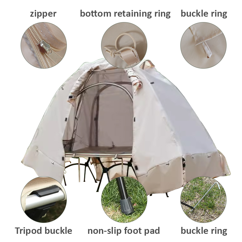Doppellagiges aufblasbares Outdoor-Campingzelt mit Bett